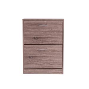 Range chaussures en bois mdf marron  en 60x24x81 cm