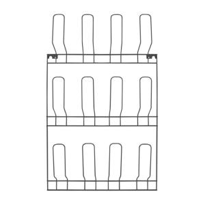 Range-chaussures mural pour 6 paires en métal gris 44 x 6 x…