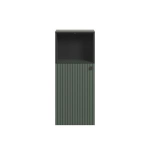 Rangement bas de salle de bain 1 porte L40 cm - Vert et Noir