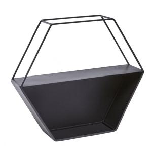 Rangement mural en fer noir L42