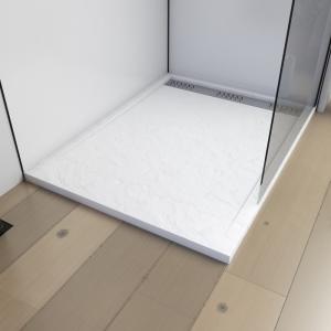 Receveur extra plat plastique blanc 120x90x4 cm