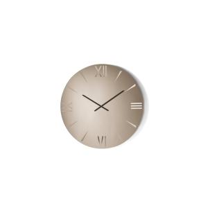 Reloj de pared con espejo color bronce, Ø 110 cm