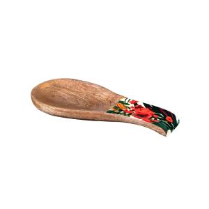 Repose cuillère   25x12 cm multicolore en bois