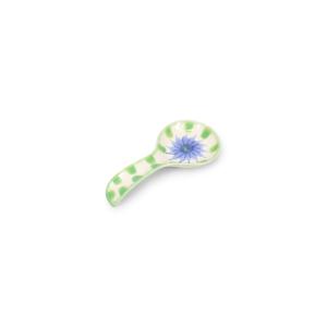 Repose-cuillère multicolore en grès 22,5x11xh3cm