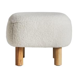 Repose- pied en coton bouclé  40x40x31 cm