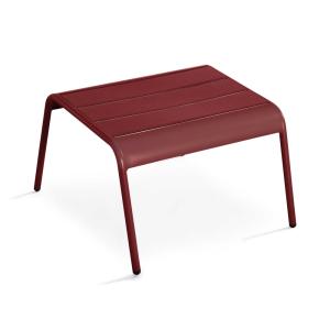 Repose pied en métal pourpre