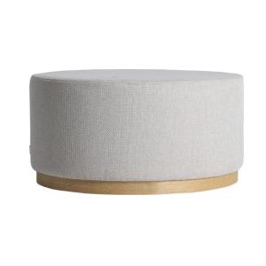 Repose- pied en polyester gris  en 80x80x40 cm