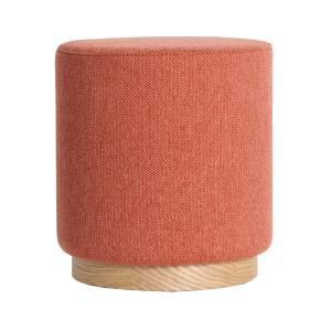 Repose- pied en polyester terre cuite  en 41x41x45 cm