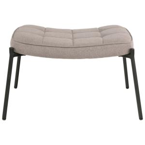 Repose- pied en tissu bouclé taupe