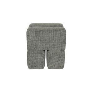 Repose-pied et Pouf en tissu vert