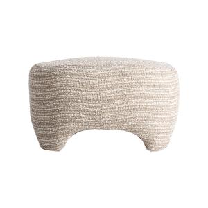 Repose-pieds module canapé en polyester beige 71x71x41 cm