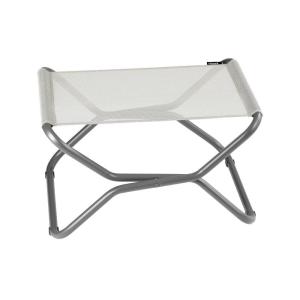 Repose-pieds pliant en acier beige L51xl66xH35