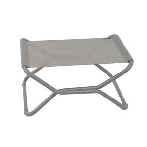 Repose-pieds pliant en acier marron L51xl66xH35