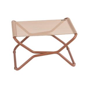 Repose-pieds pliant en acier orange L51xl66xH35