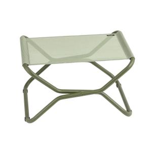 Repose-pieds pliant en acier vert L51xl66xH35