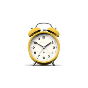 Réveil avec alarme à double cloche en jaune