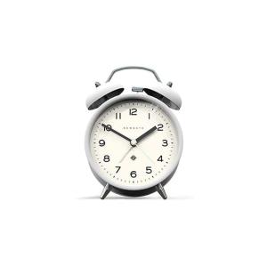 Réveil avec réveil avec alarme à double cloche en blanc