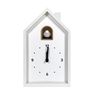 Réveil coucou maison blanc 12.5x6.5x21.5cm