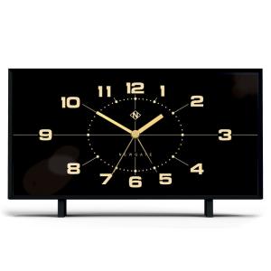 Réveil en acrylique avec cadran noir