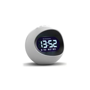 Réveil LCD acrylique en blanc