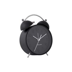réveil noir acier ø11cm