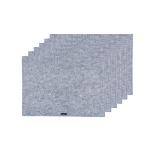 Reversibles rechteckige Tischdecke - 6er-Set - Recycelter F…