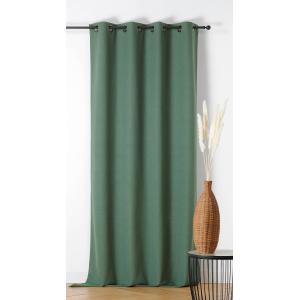 Rideau 100% occultant vert kaki 135x260cm