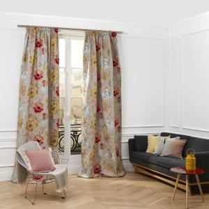 Rideau à Fronceur en Tissu brodé à motif floral Multicolore…
