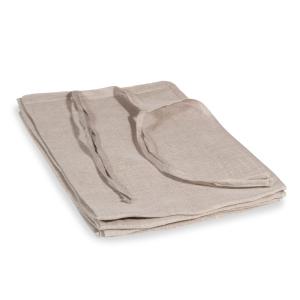Rideau à nouettes en lin beige à l'unité 105x300
