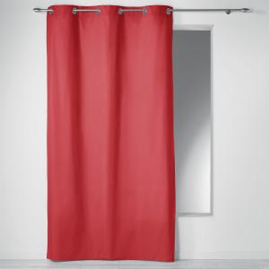 Rideau à œillets 100 % coton panama orange corail 140 x 240…