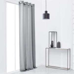 Rideau à oeillets  140x240 cm Gris clair