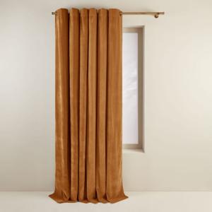 Rideau à oeillets dorés MARRON 137x280 cm