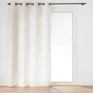 Rideau à œillets effet lin tissé 140x260 cm
