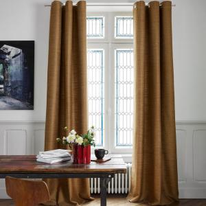 Rideau à Oeillets en Jacquard texturé 647gr/m2 Bronze