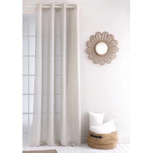 Rideau à oeillets en lin naturel 140x270 cm