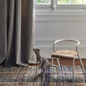 Rideau à oeillets rose 136x280 cm