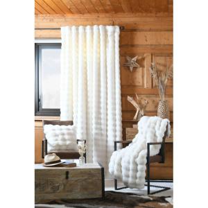 Rideau à passant Nebraska Écru - 140x240cm - Ecru
