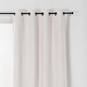 Rideau alaska isolant et 100 % occultant polyester blanc br…