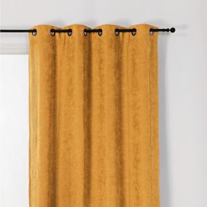 Rideau alaska isolant et 100 % occultant polyester jaune 14…