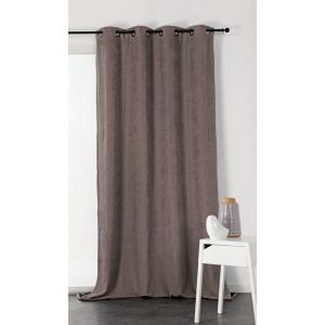 Rideau alaska isolant et 100 % occultant polyester taupe 14…