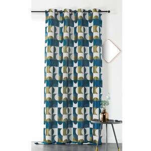 Rideau d'ameublement astral polyester bleu 135x255 cm