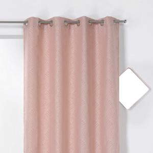 Rideau d'ameublement imprimé art déco polyester rose clair…