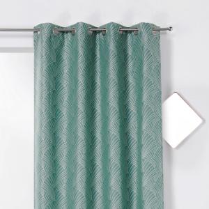 Rideau d'ameublement imprimé art déco polyester vert clair…
