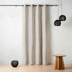 Rideau d’ameublement motif tacheté beige 140 x 260 cm