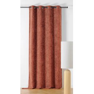 Rideau d'ameublement terre cuite 135x250cm