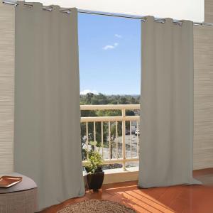 Rideau d'extérieur moondream en toile unie outdoor polyeste…