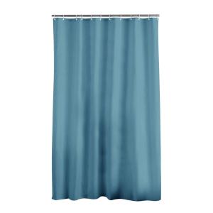 Rideau de douche avec crochets polyester - 180x200cm - Bleu…