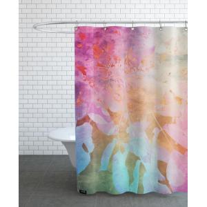 Rideau de douche en polyester en rose 150x200