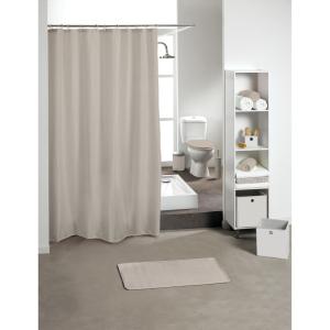Rideau de douche peva taupe 180x200cm