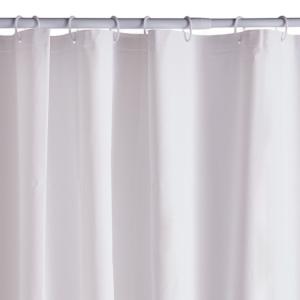 Rideau de douche PEVA uni  180x200cm Blanc